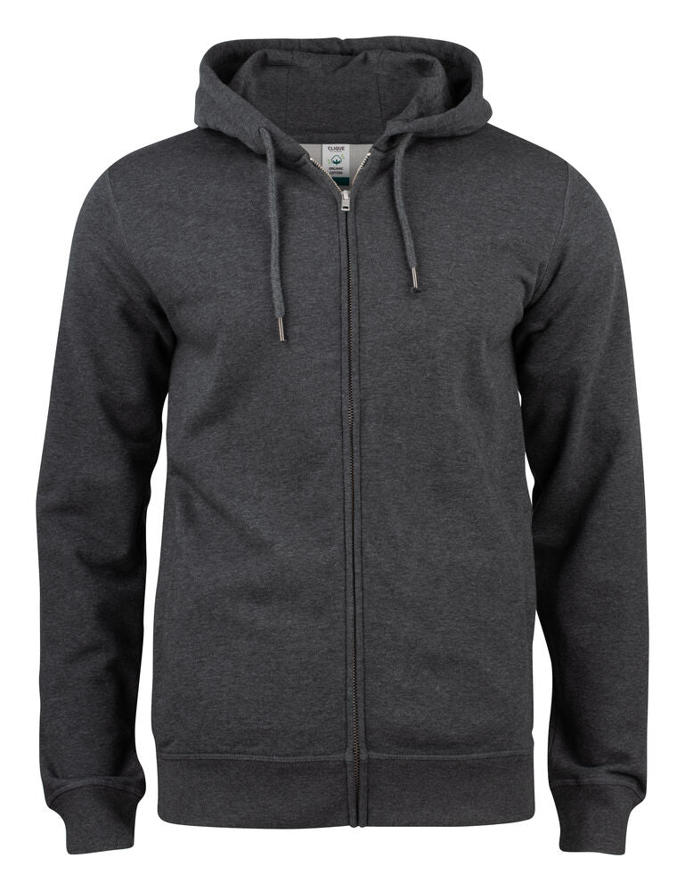 Premium Oc Hoody Full Zip Anthracite Melange