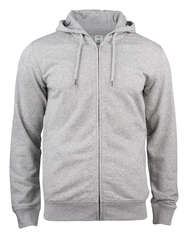 Premium Oc Hoody Full Zip Grey Melange