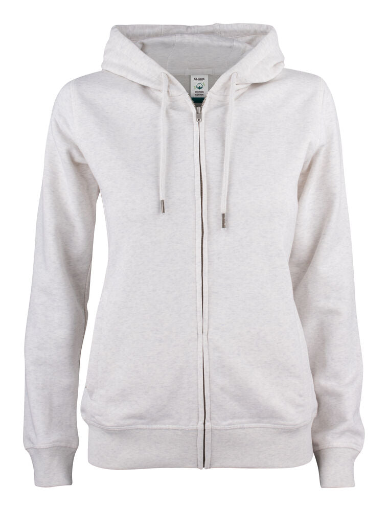 Premium Oc Hoody Full Zip Women Nature Melange