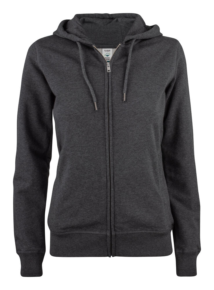 Premium Oc Hoody Full Zip Women Anthracite Melange