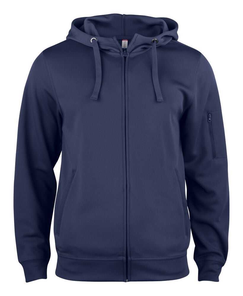 Basic Active Hoody Full Zip Dark Navy