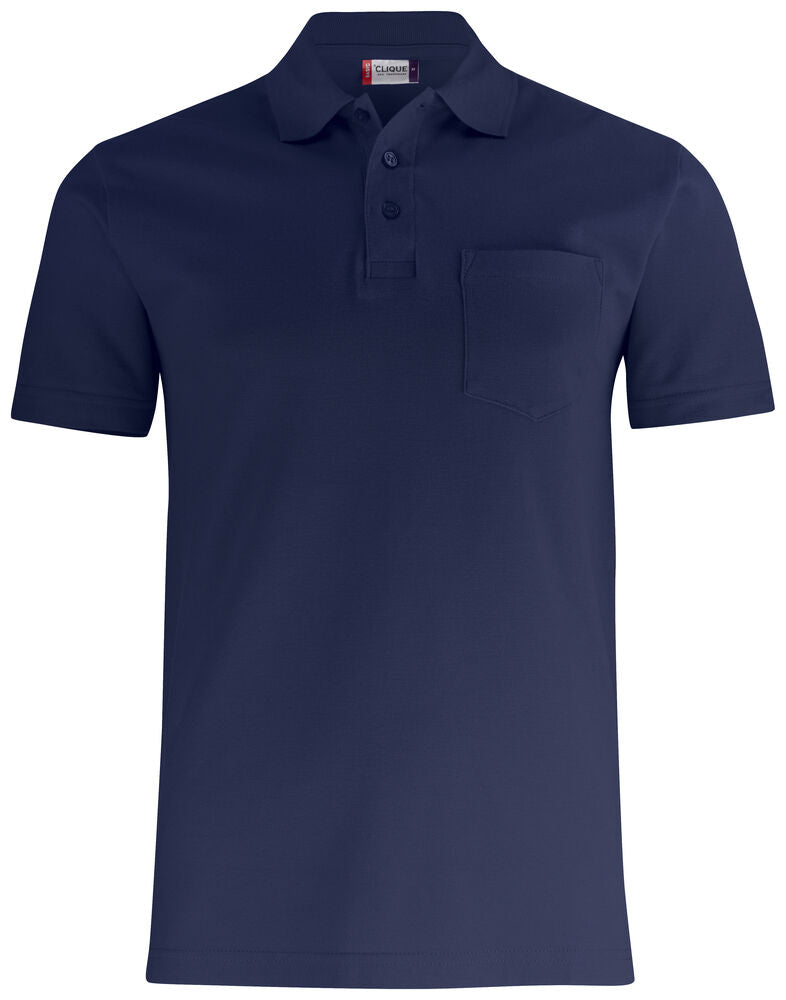 Basic Polo Pocket Dark Navy