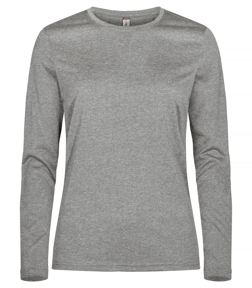 Basic Active-T L/S Women Grey Melange