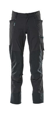 Mascot ADVANCED Work Trousers with kneepad pockets - 17179 Dark Navy - Ultimate Stretch Trousers