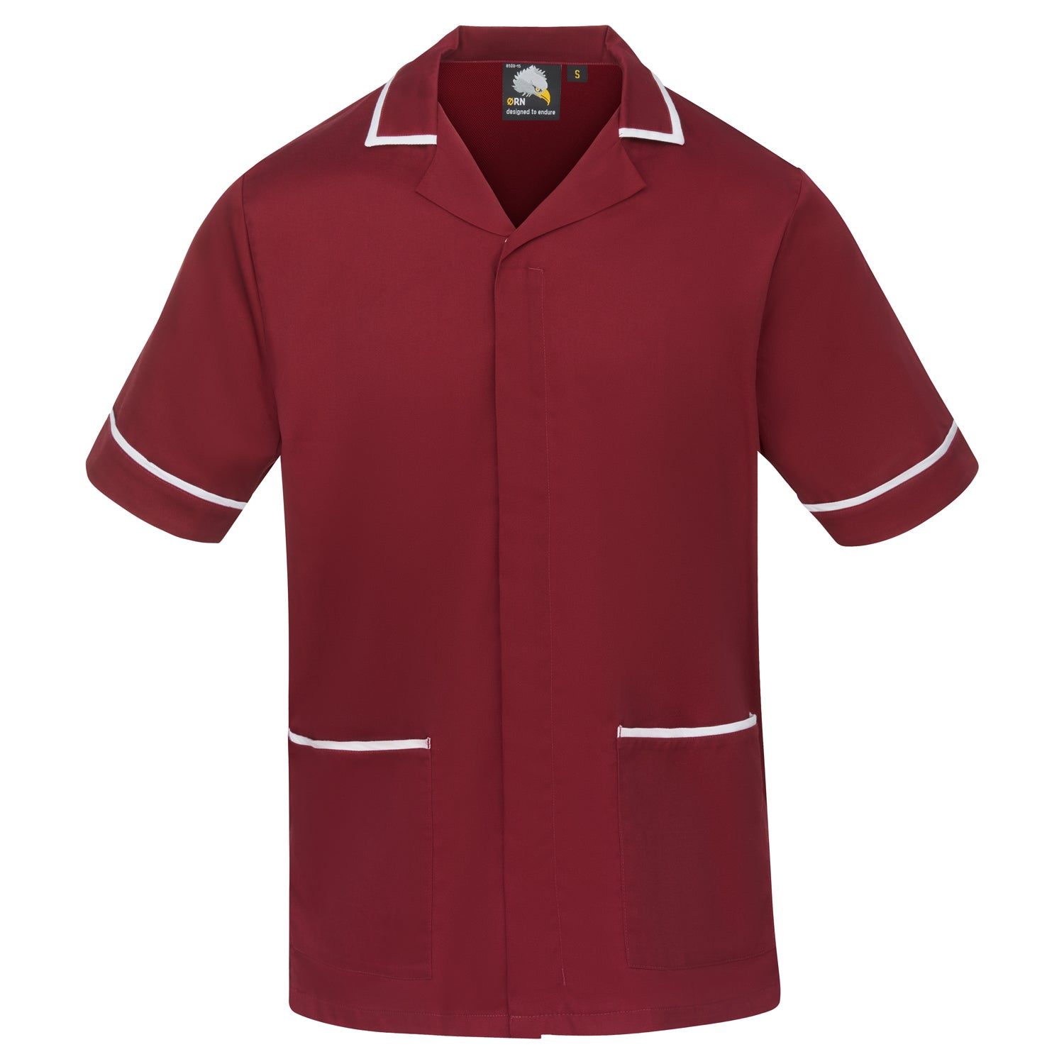 Darwin Male Tunic - Maroon - White
