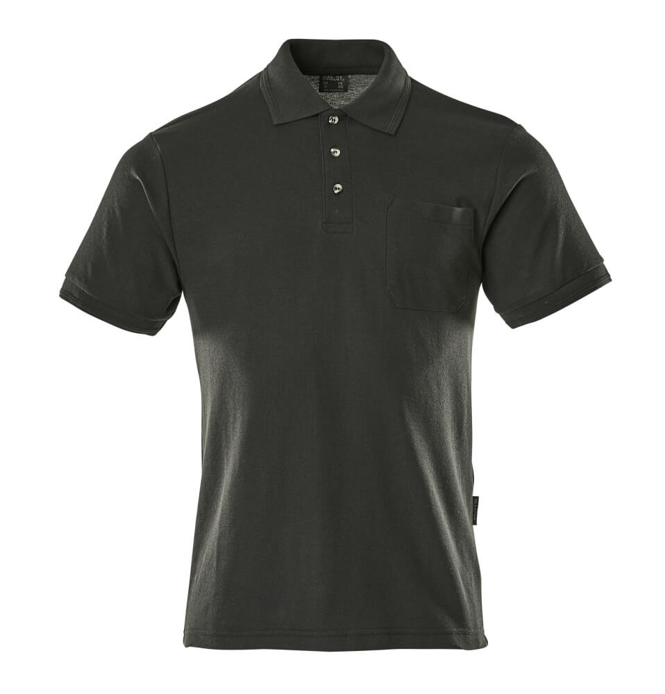Mascot CROSSOVER Borneo Polo Shirt with chest pocket 00783 black