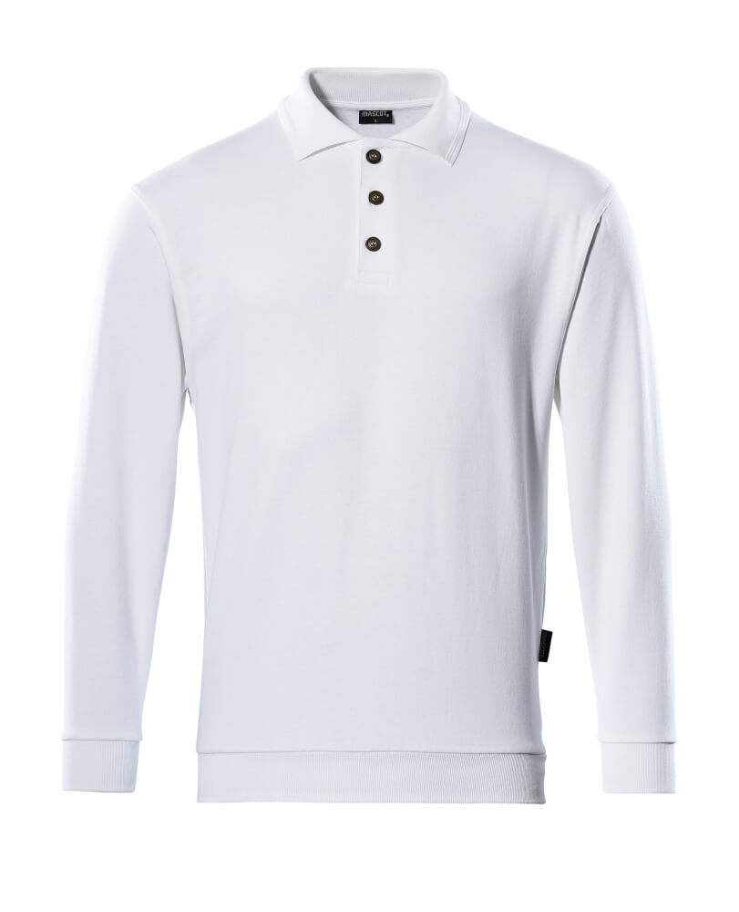 Mascot CROSSOVER Trinidad Polo Sweatshirt 00785 white