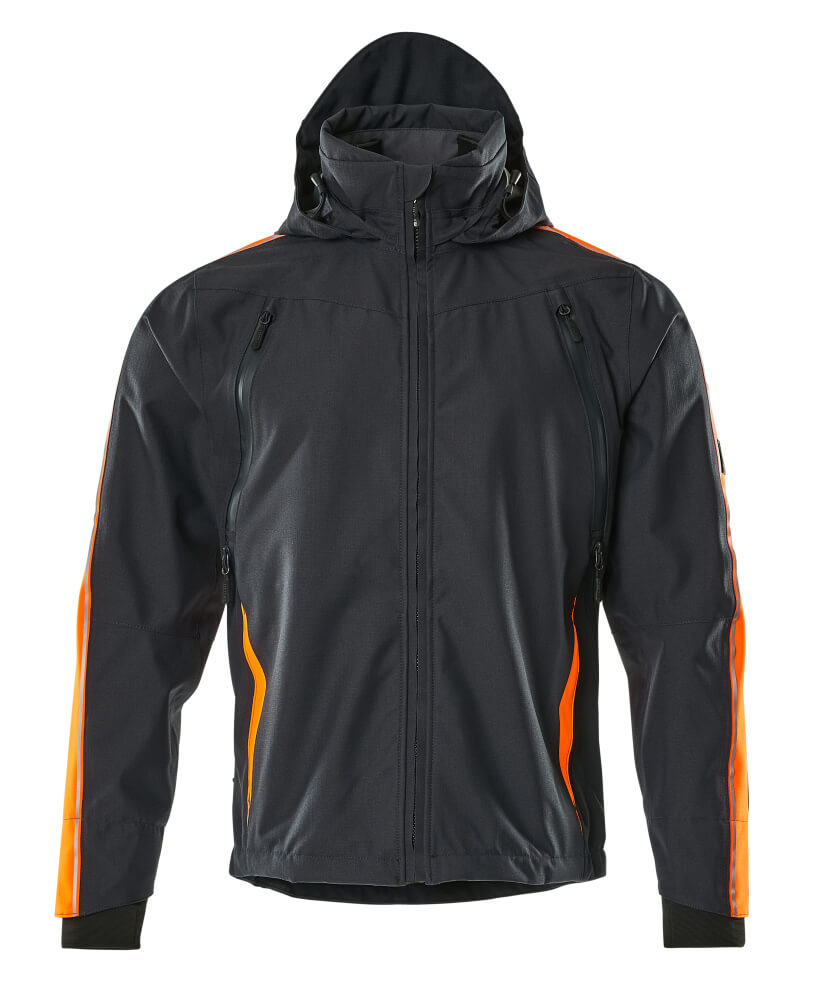Mascot HARDWEAR Gandia Outer Shell Jacket 15001 dark navy/hi-vis orange