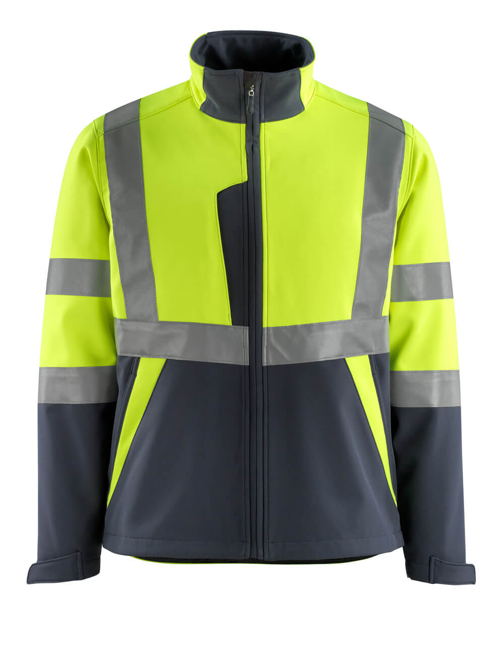Mascot SAFE LIGHT Kiama Softshell Jacket 15902 hi-vis yellow/dark navy