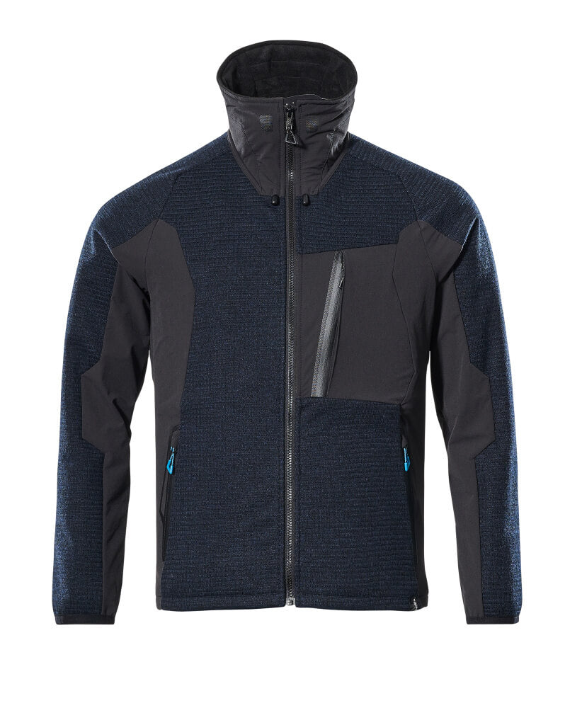 Mascot ADVANCED Knitted Jacket with zipper 17105 dark navy/black