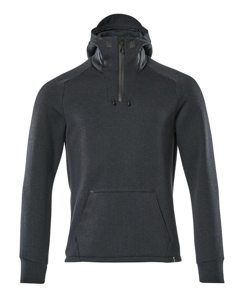 Mascot ADVANCED Hoodie with half zip 17684 dark navy/black