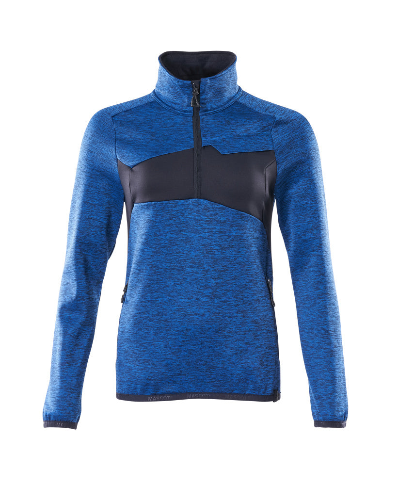 Mascot ACCELERATE  Fleece Jumper with half zip 18053 azure blue/dark navy