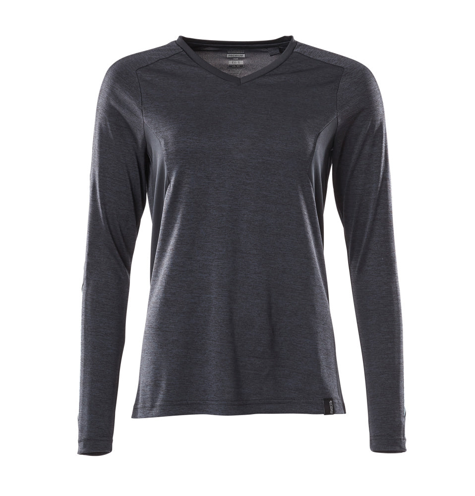 Mascot ACCELERATE T-shirt, long-sleeved 18091 dark navy-flecked