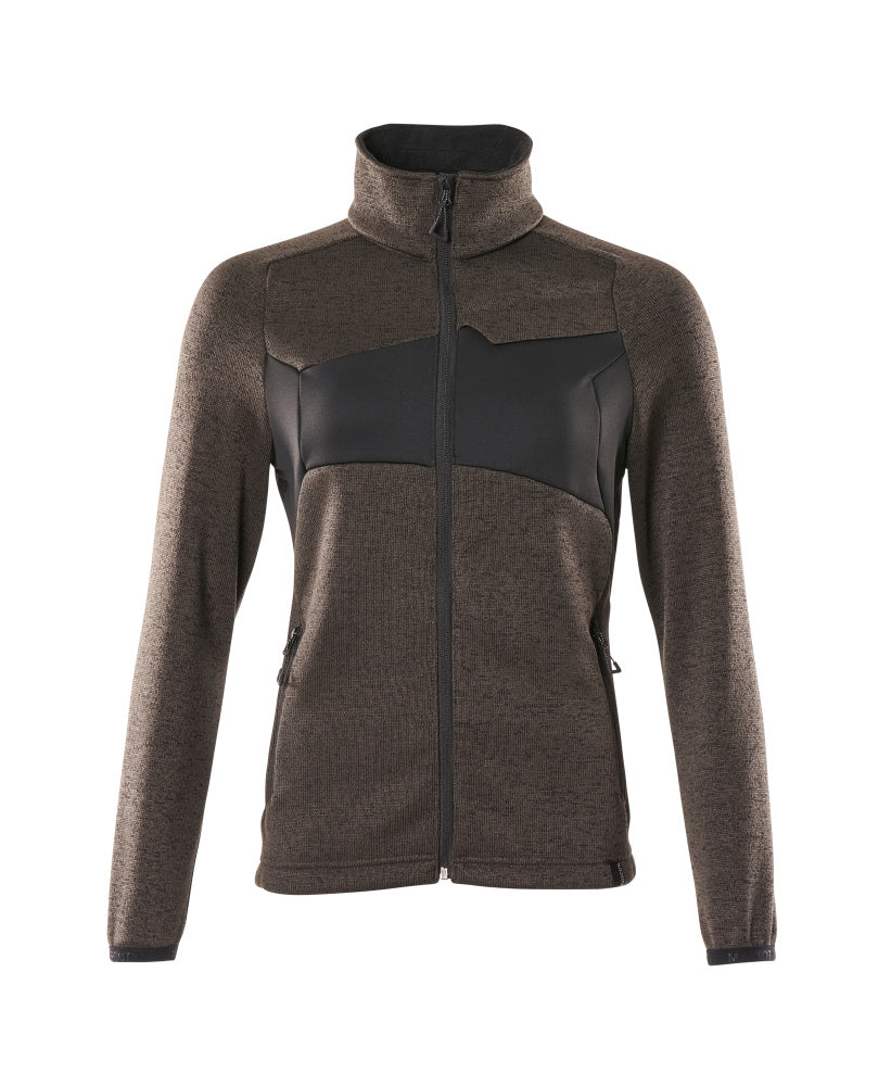 Mascot ACCELERATE  Knitted Jumper with zipper 18155 dark anthracite/black