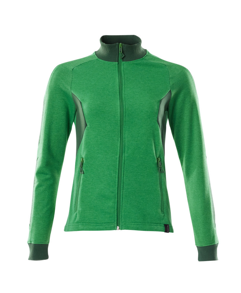 Mascot ACCELERATE Sweatshirt with zipper 18494 grass green/green