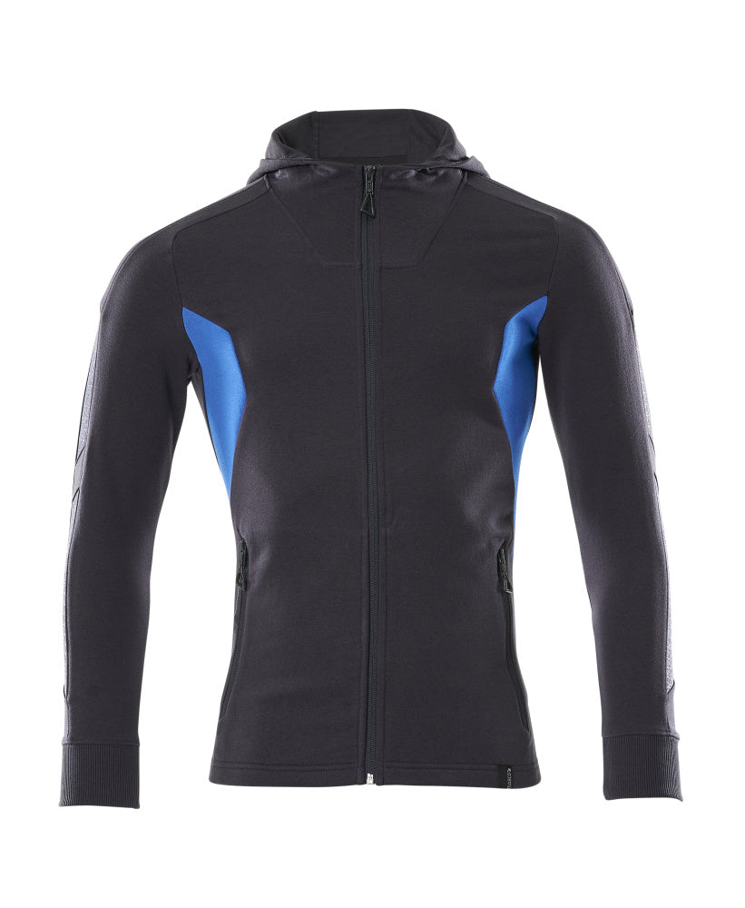 Mascot ACCELERATE Hoodie with zipper 18584 dark navy/azure blue