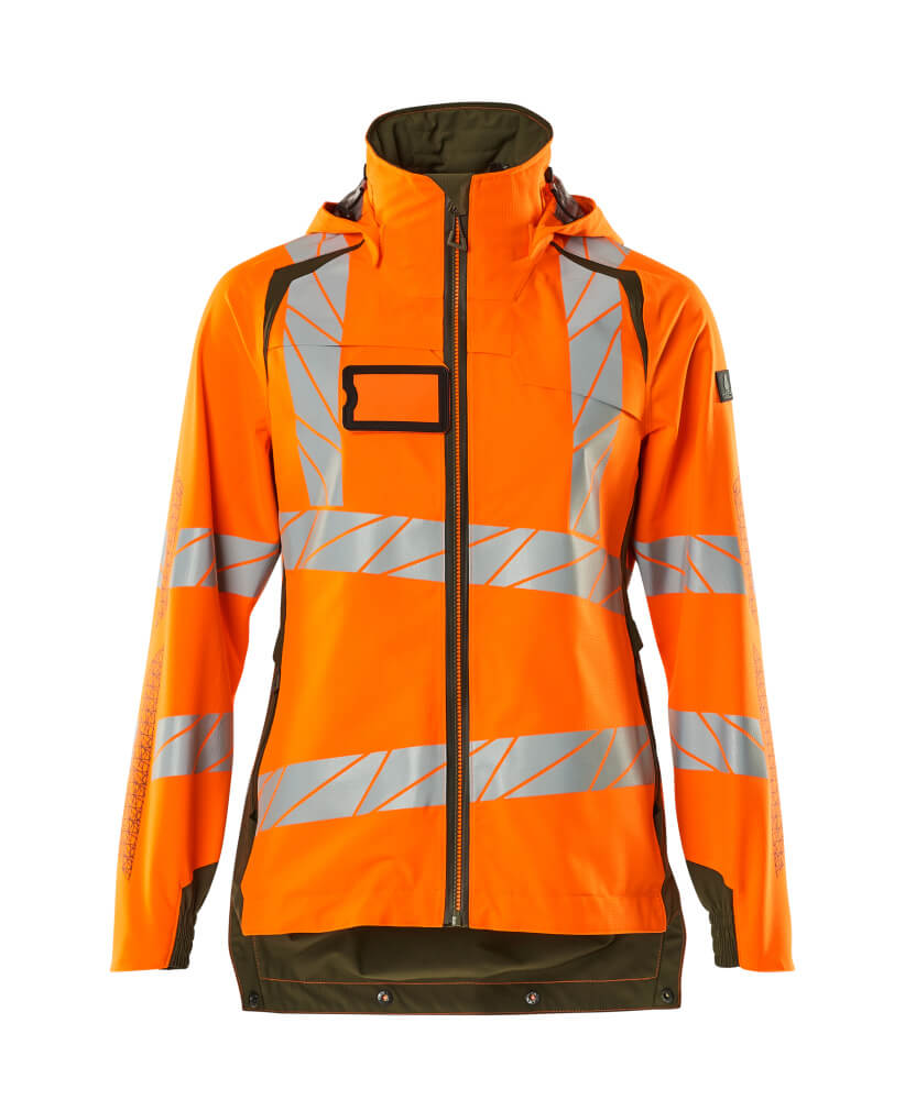 Mascot ACCELERATE SAFE Outer Shell Jacket 19011 hi-vis orange/moss green