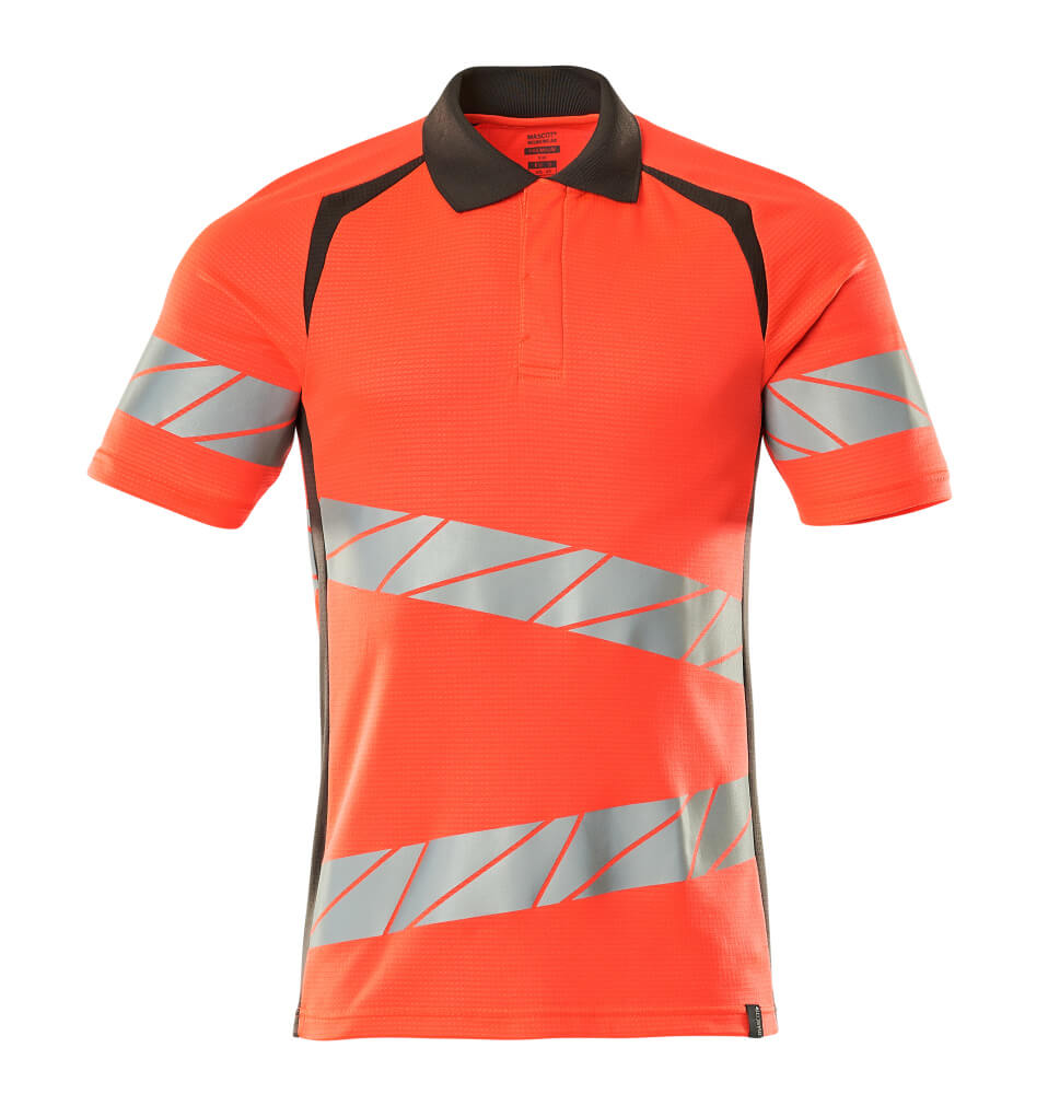 Mascot ACCELERATE SAFE Polo shirt 19083 hi-vis red/dark anthracite