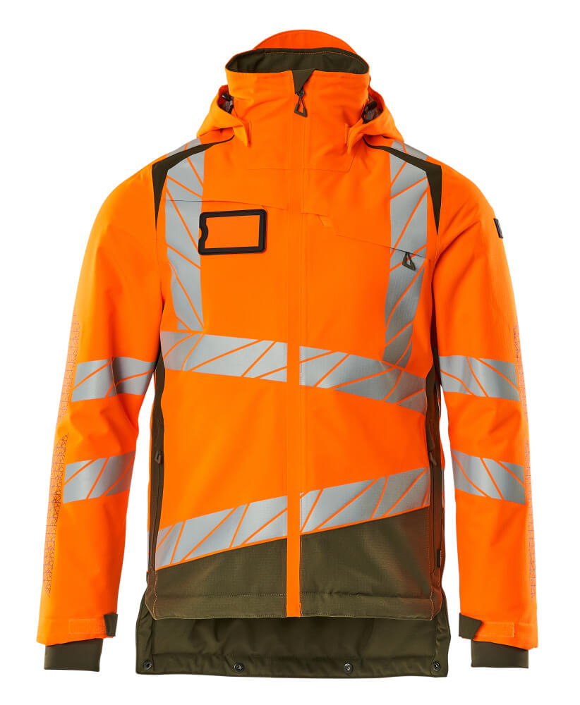 Mascot ACCELERATE SAFE Winter Jacket 19335 hi-vis orange/moss green