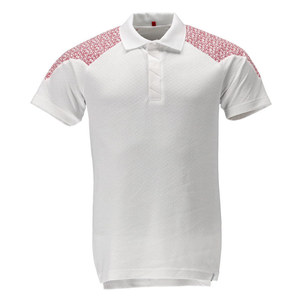 Mascot FOOD & CARE Polo shirt 20083 white/traffic red