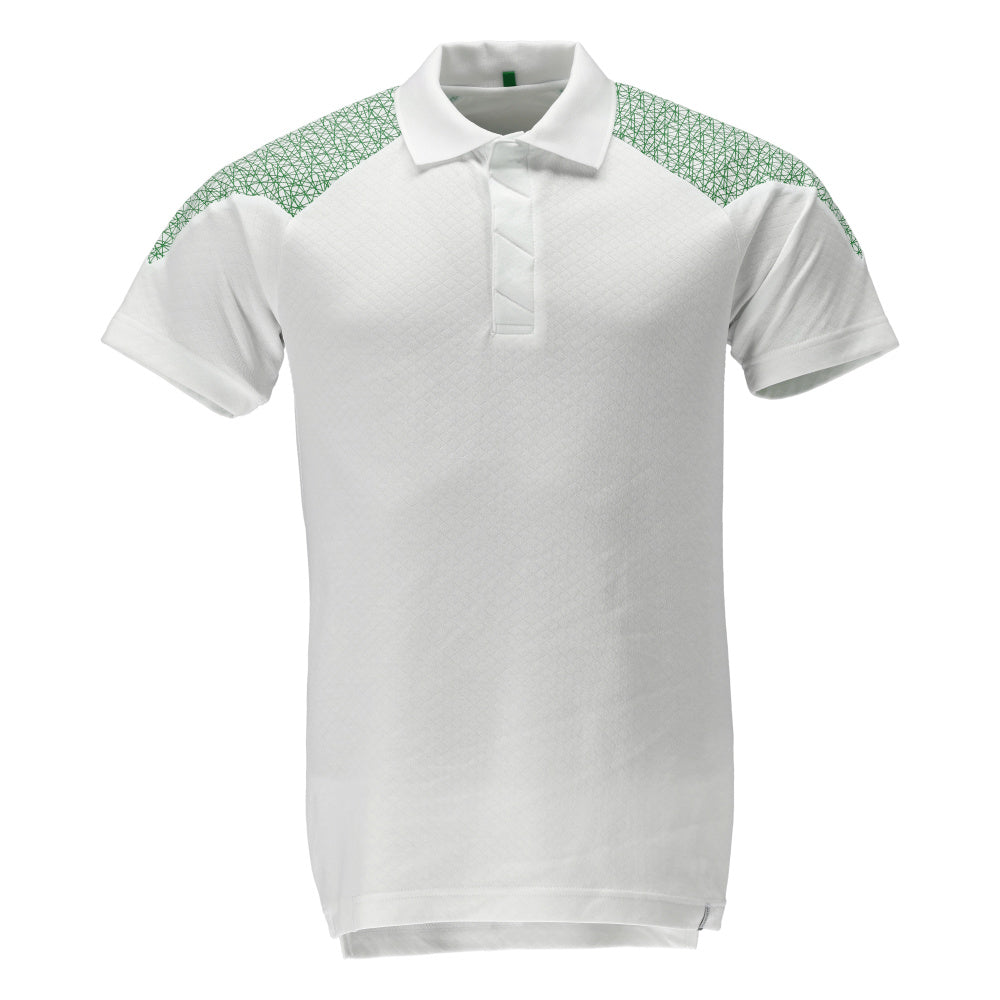 Mascot FOOD & CARE Polo shirt 20083 white/grass green