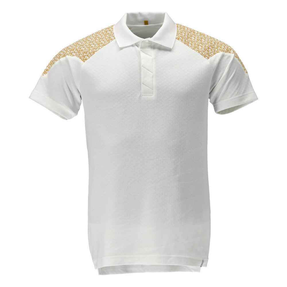 Mascot FOOD & CARE Polo shirt 20083 white/curry gold