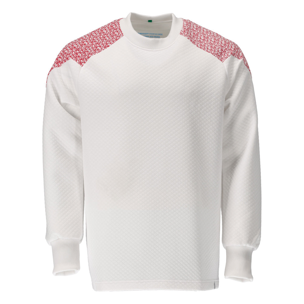 Mascot FOOD & CARE Sweatshirt 20084 white/traffic red