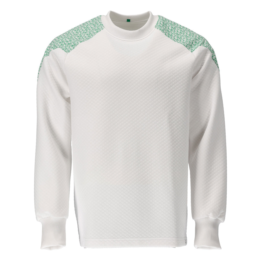 Mascot FOOD & CARE Sweatshirt 20084 white/grass green