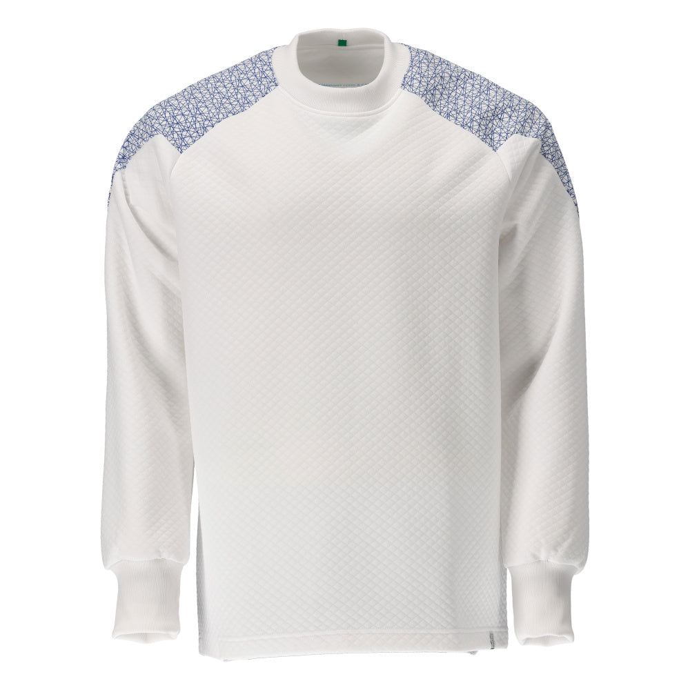 Mascot FOOD & CARE Sweatshirt 20084 white/azure blue