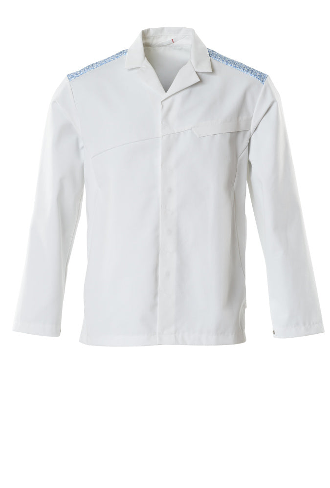 Mascot FOOD & CARE Jacket 20254 white/azure blue