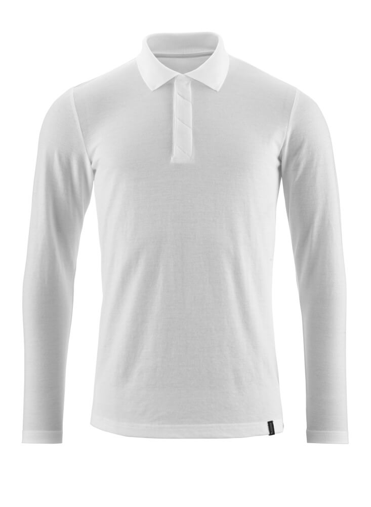 Mascot CROSSOVER Polo Shirt, long-sleeved 20483 white