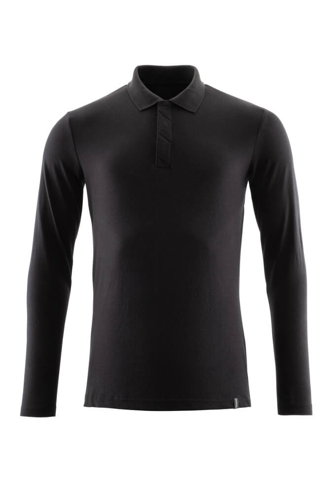Mascot CROSSOVER Polo Shirt, long-sleeved 20483 deep black