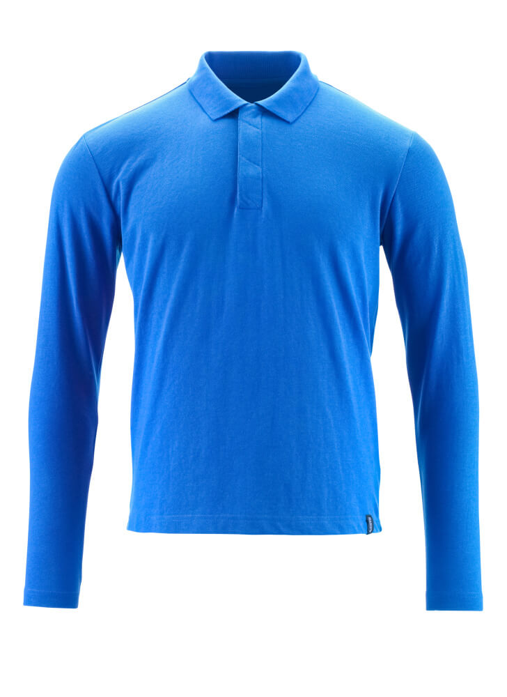 Mascot CROSSOVER Polo Shirt, long-sleeved 20483 azure blue