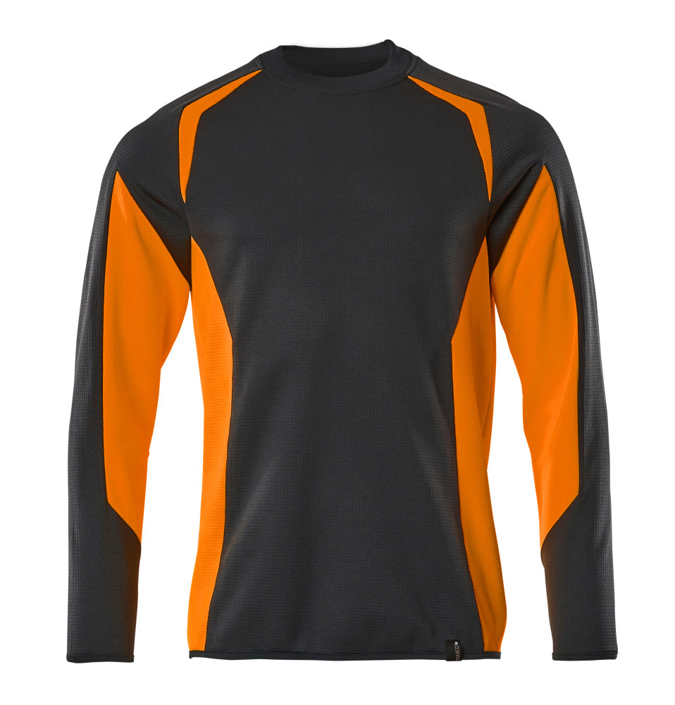 Mascot ACCELERATE SAFE Sweatshirt 22084 dark navy/hi-vis orange