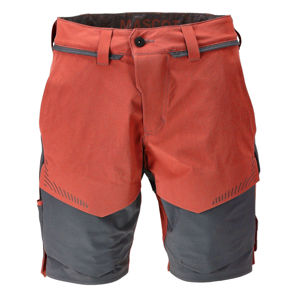 Mascot CUSTOMIZED Shorts 22149 autumn red/stone grey