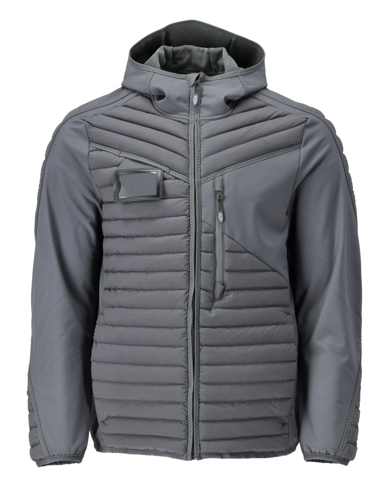 Mascot CUSTOMIZED Jacket with hood 22215 stone grey
