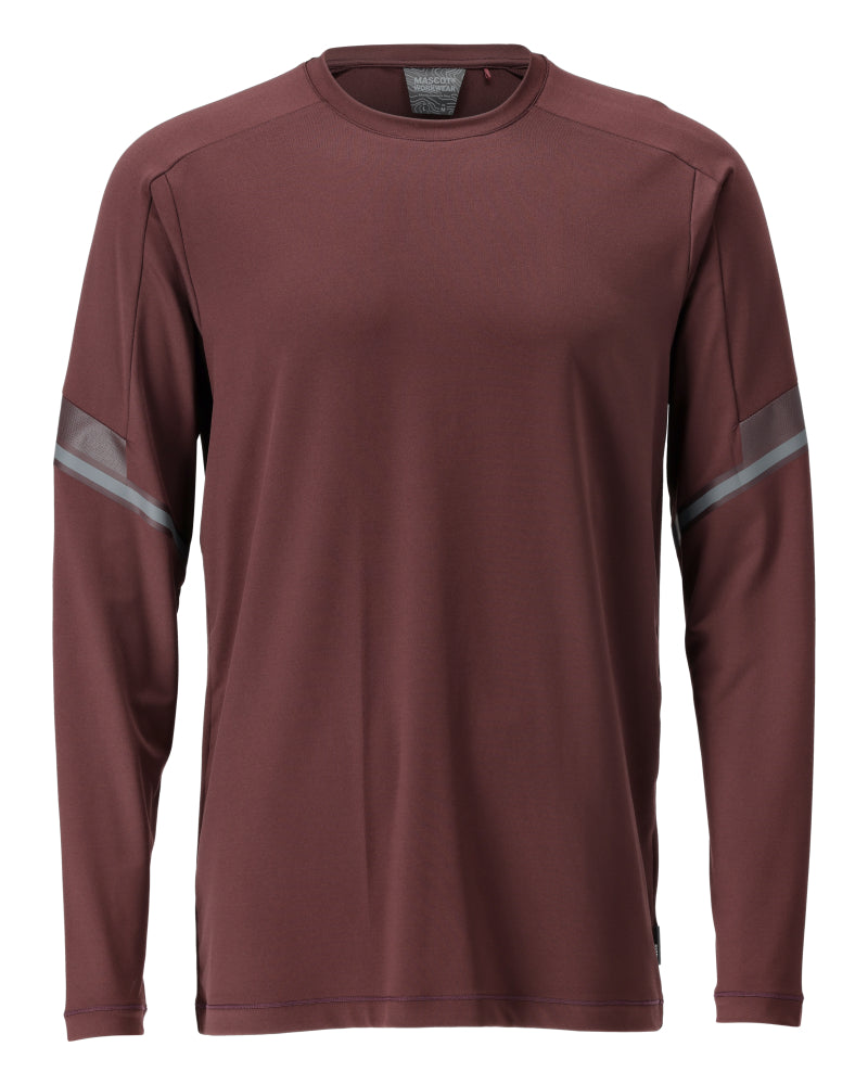 Mascot CUSTOMIZED T-shirt, long-sleeved 22281 bordeaux