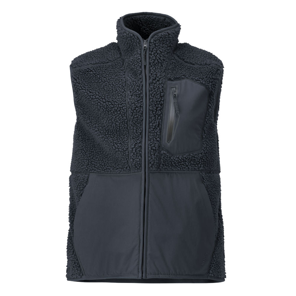 Mascot CUSTOMIZED Pile gilet with zipper 22465 dark navy
