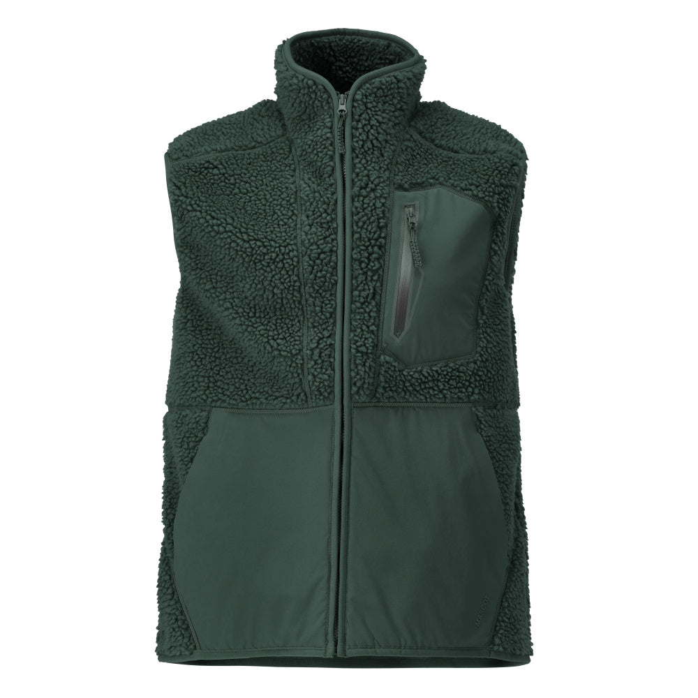 Mascot CUSTOMIZED Pile gilet with zipper 22465 forest green