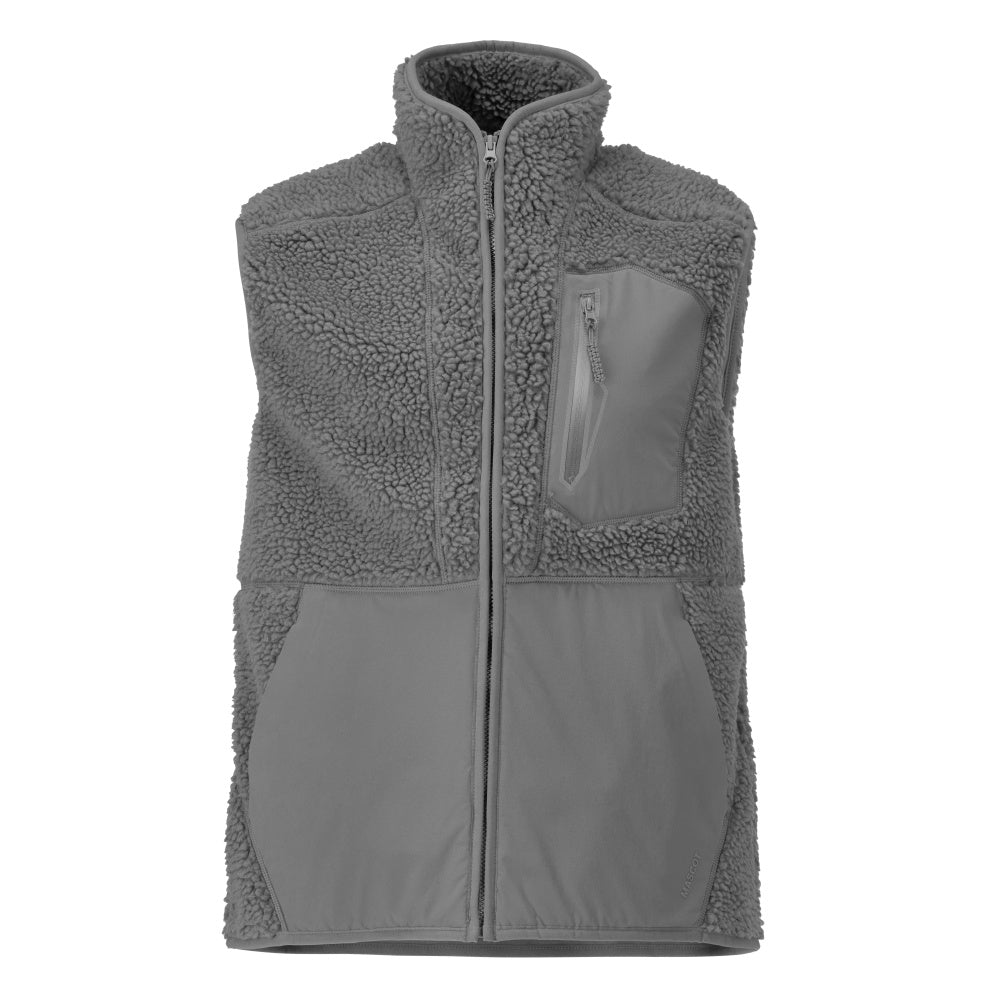 Mascot CUSTOMIZED Pile gilet with zipper 22465 stone grey