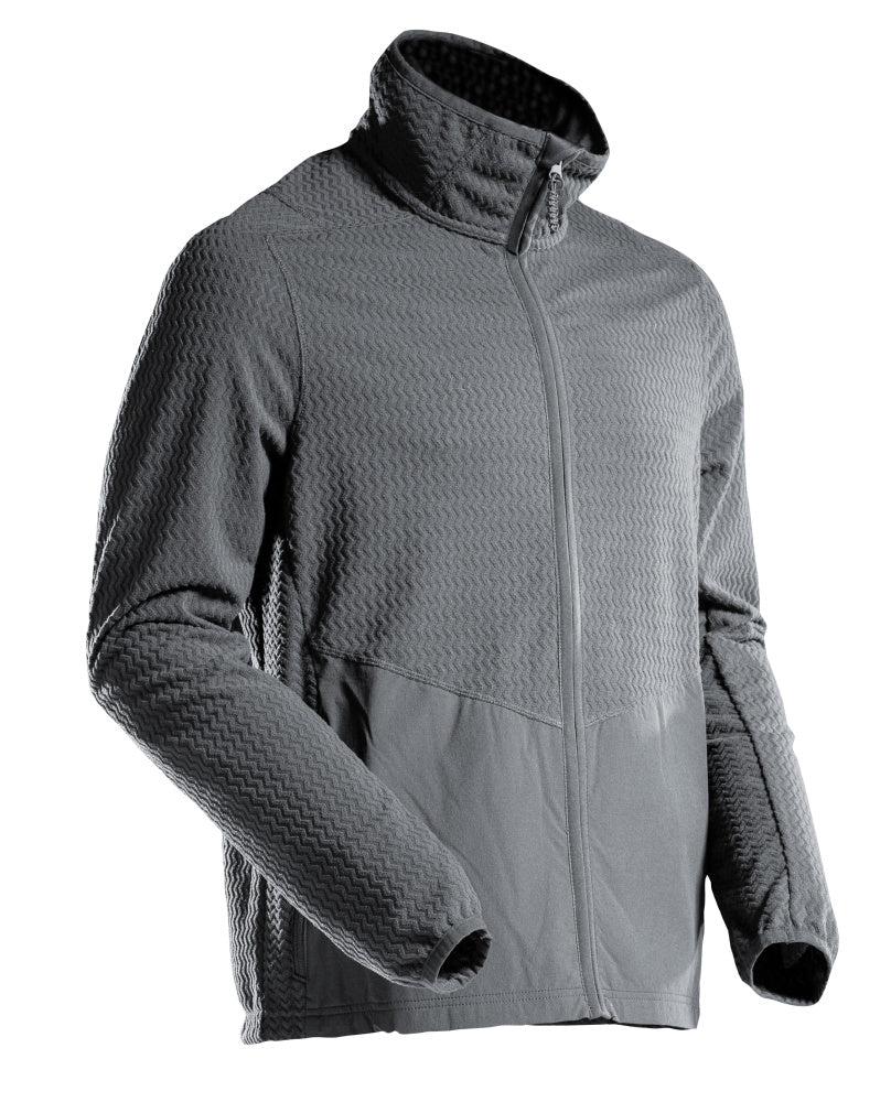Mascot CUSTOMIZED Microfleece jumper with zipper 22803 stone grey