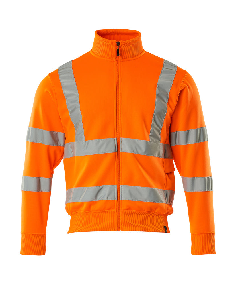 Mascot SAFE CLASSIC Maringa Sweatshirt with zipper 50115 hi-vis orange