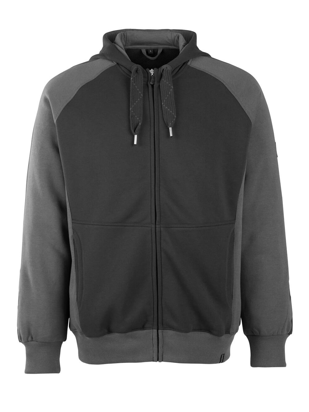 Mascot UNIQUE Wiesbaden Hoodie with zipper 50566 black/dark anthracite