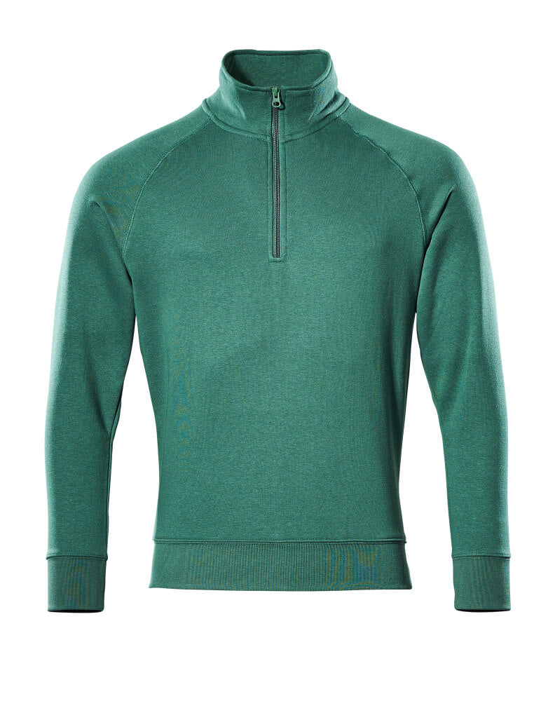Mascot CROSSOVER Nantes Sweatshirt with half zip 50611 green