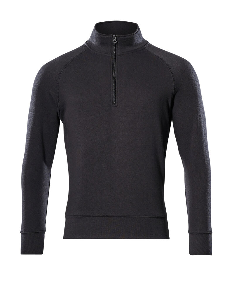 Mascot CROSSOVER Nantes Sweatshirt with half zip 50611 black