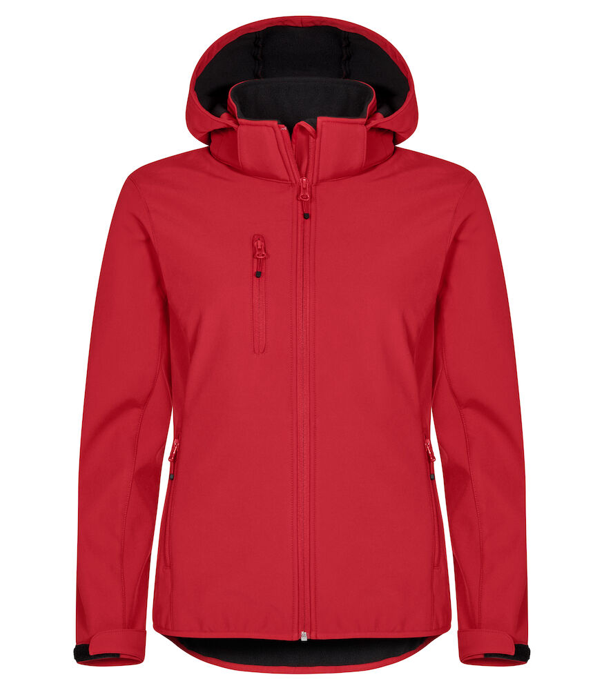 Classic Softshell Hoody Women Red 0200917