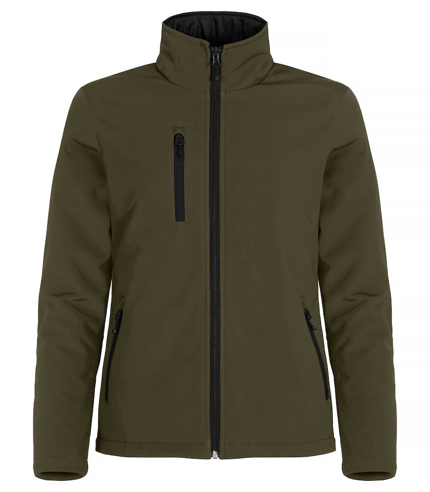 Padded Softshell Jacket Women Fog Green 0200957