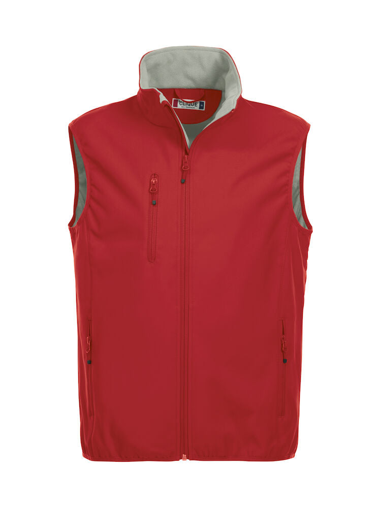 Basic Softshell Vest Red 020911