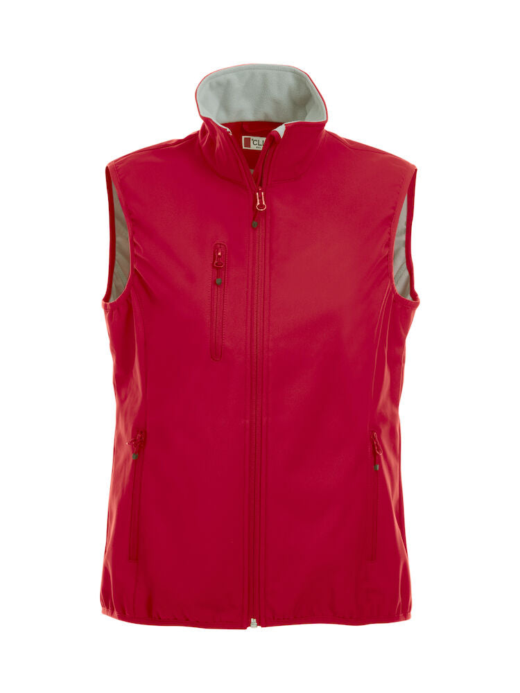 Basic Softshell Vest Ladies Red 020916