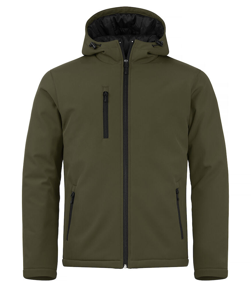 Padded Hoody Softshell Fog Green 020952